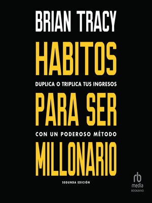 cover image of Hábitos para ser millonario "Million Dollar Habits"